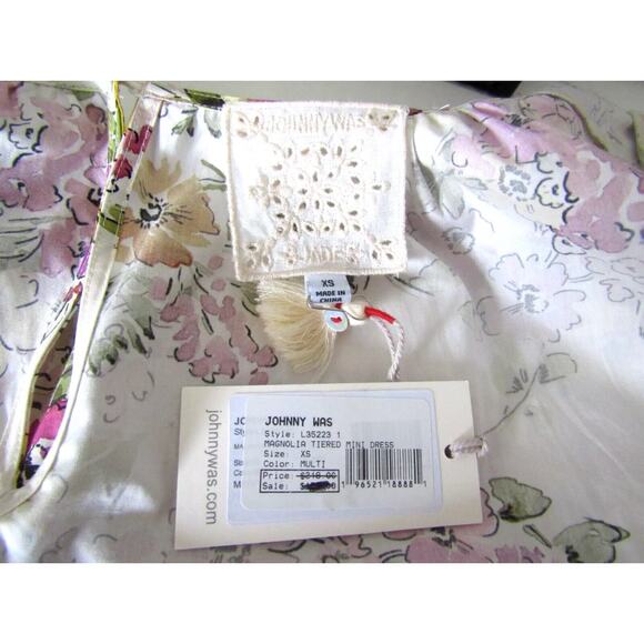 Johnny Was Magnolia Floral Tiered Dress - Picture 5 of 7